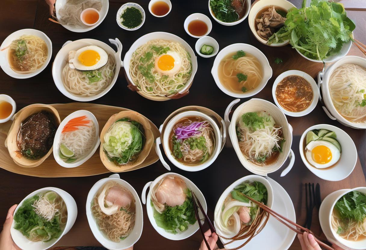 Image showing the final output answering the question: How do I choose the best noodles for my Pho in a Bread Bowl.