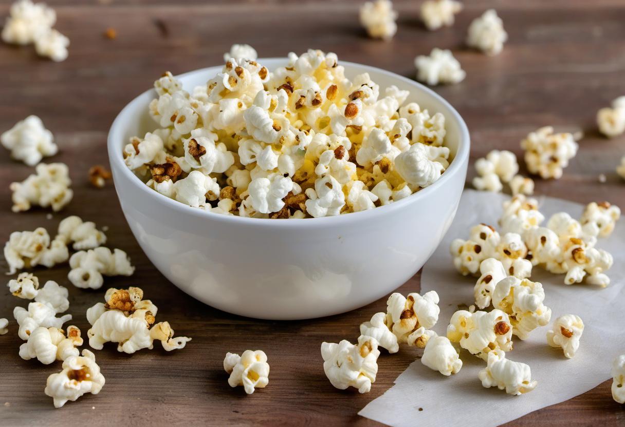 Image showing the final output answering the question: How do I make ranch-flavored popcorn.