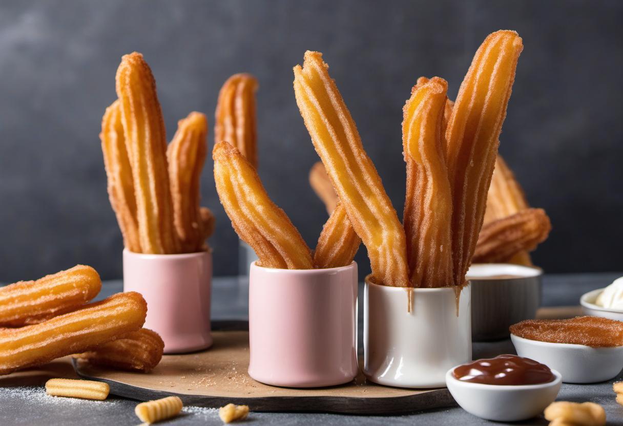 Image showing the final output answering the question: How do I make savory churros.
