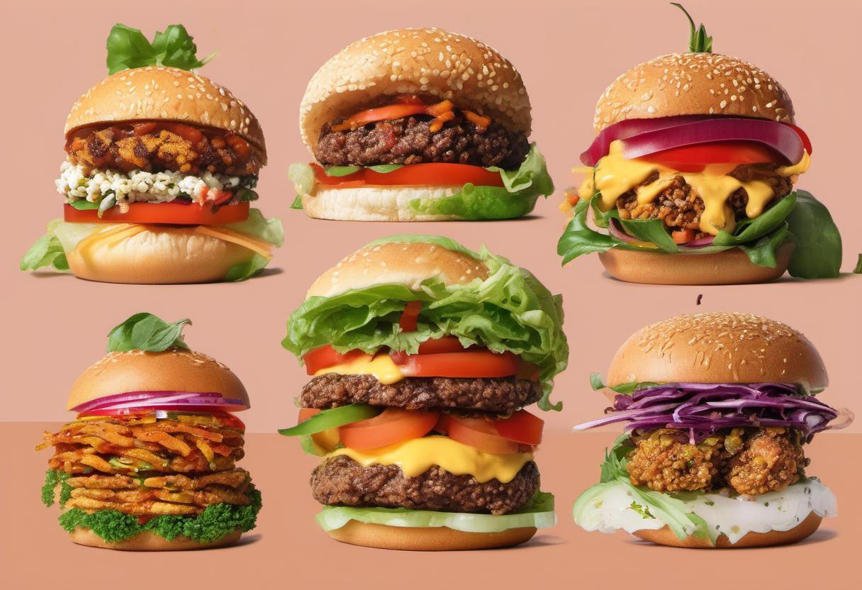 Image showing the final output answering the question: How do I add extra toppings to my Fancy Vegan Burger.