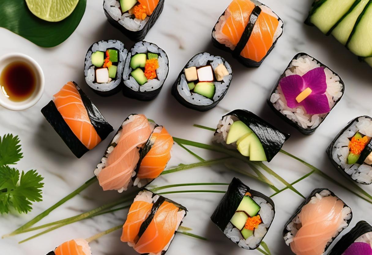 Image showing the final output answering the question: How do I prepare vegan sushi for beginners.