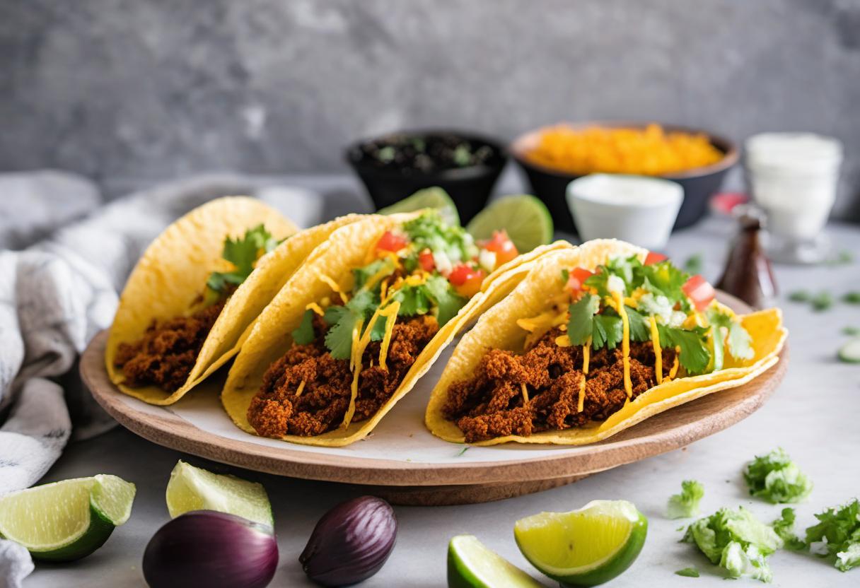 Image showing the final output answering the question: How do I make crispy Vegan Taco shells.