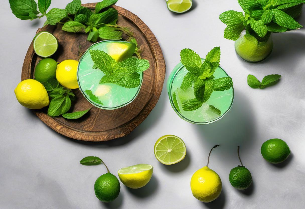 Image showing the final output answering the question: How do I mix a Lightbulb Mojito.