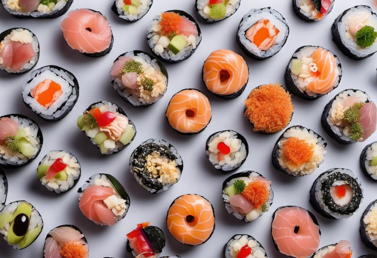 Image showing the final output answering the question: How do I experiment with different fillings for a Sushi Donut.