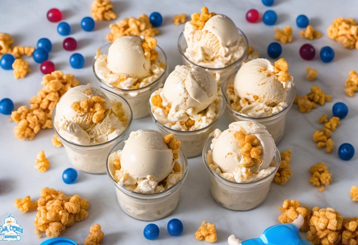 Image showing the final output answering the question: How do I make Capn Crunch ice cream.