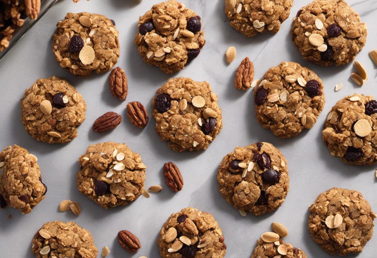 Image showing the final output answering the question: How do I bake Grain-Free Granola cookies.