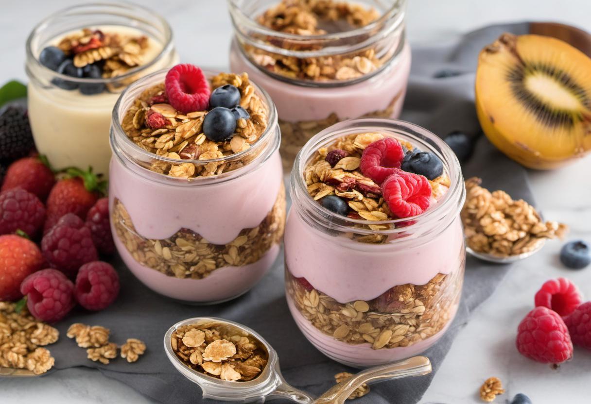 Image showing the final output answering the question: How do I mix Grain-Free Granola Smoothies.