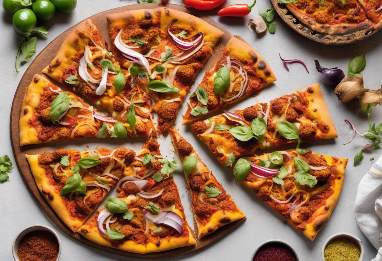 Image showing the final output answering the question: How do I cook Indian pizza.