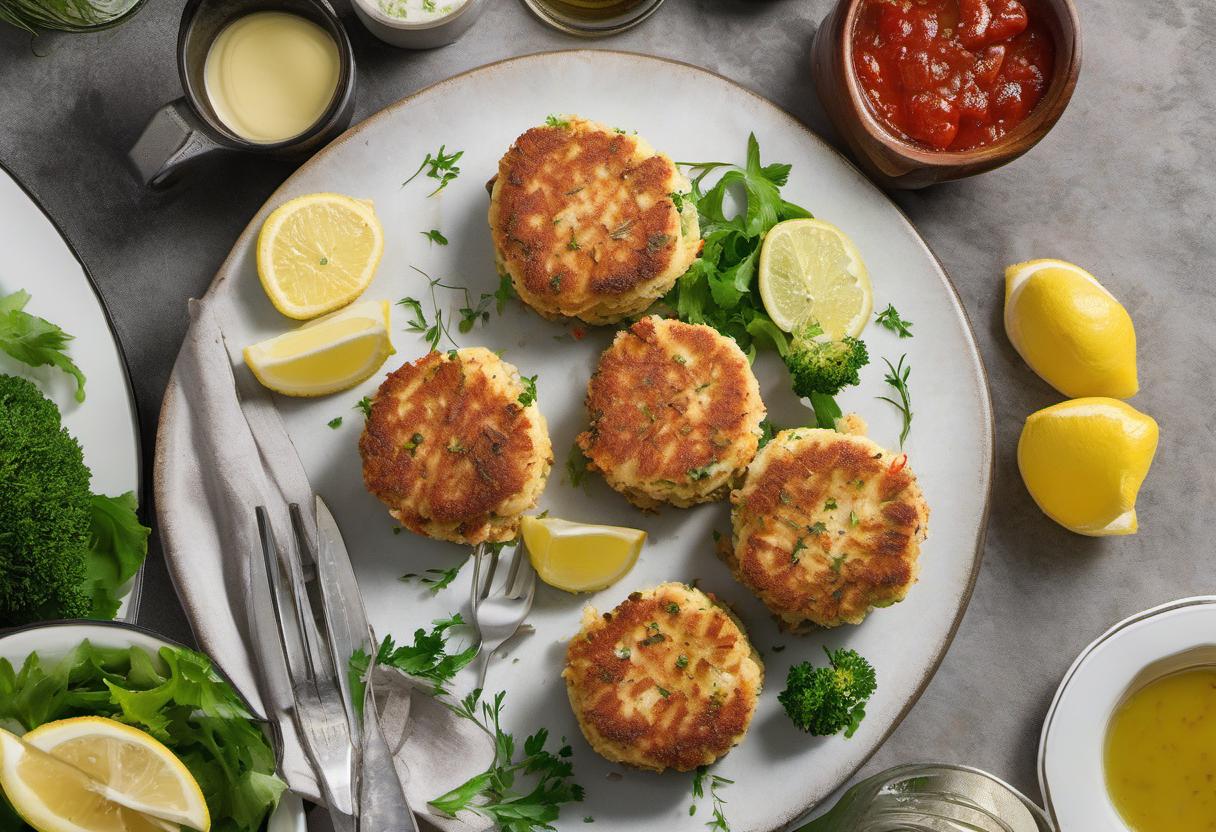 Image showing the final output answering the question: How do I grill the perfect crab cakes.