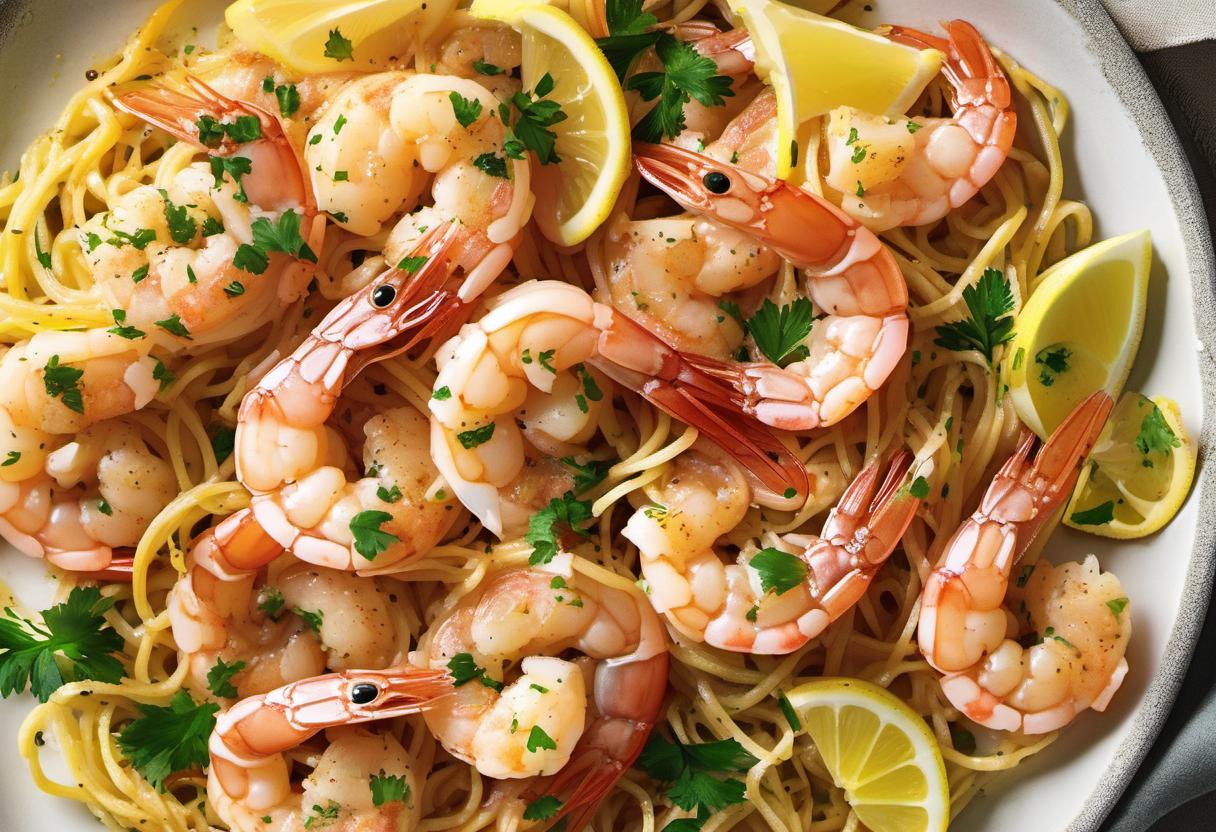 Image showing the final output answering the question: How do I master the art of shrimp scampi.