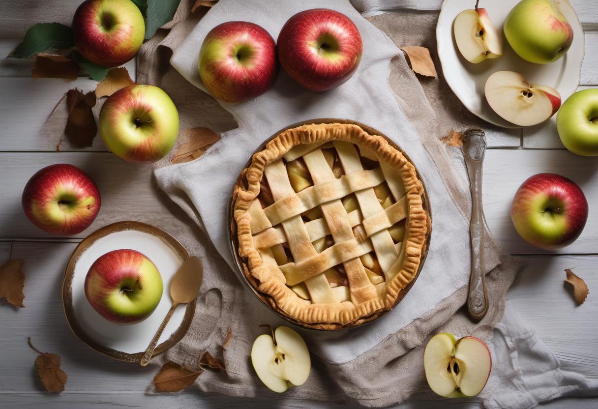Image showing the final output answering the question: How do I bake a heavenly apple pie.