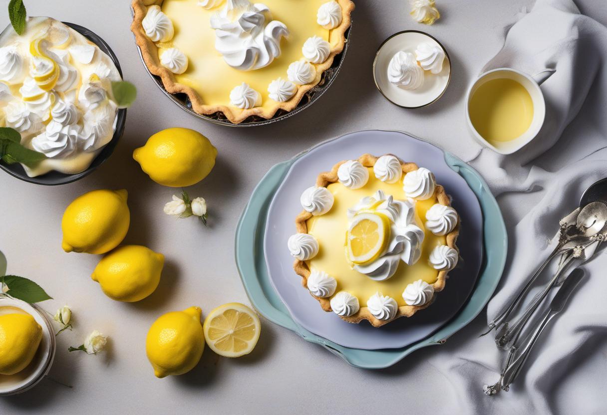 Image showing the final output answering the question: How do I bake a picture-perfect lemon meringue pie.