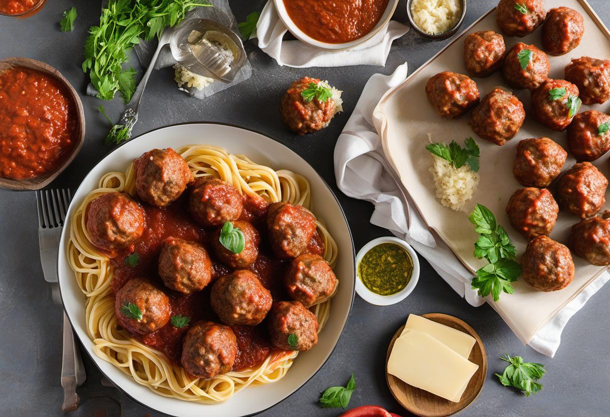 Image showing the final output answering the question: How do I make homemade meatballs.