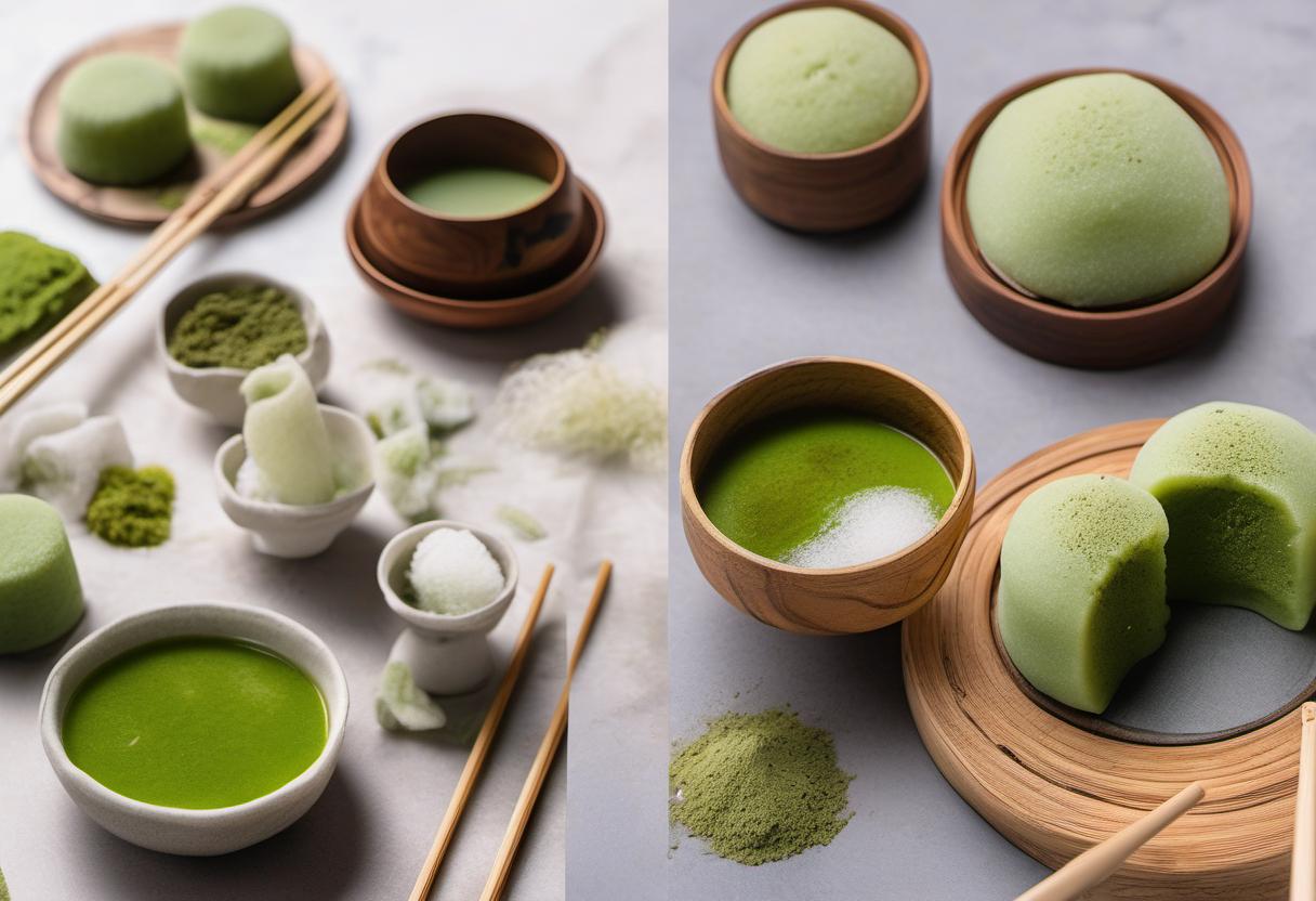 Image showing the final output answering the question: How do I make Matcha Mochi.