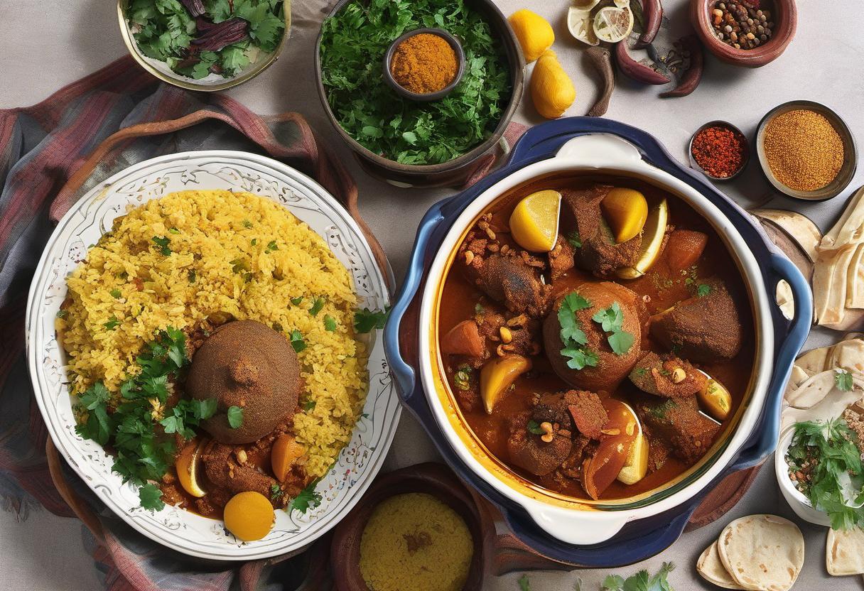 Image showing the final output answering the question: How do I make a flavorful Moroccan Tagine.