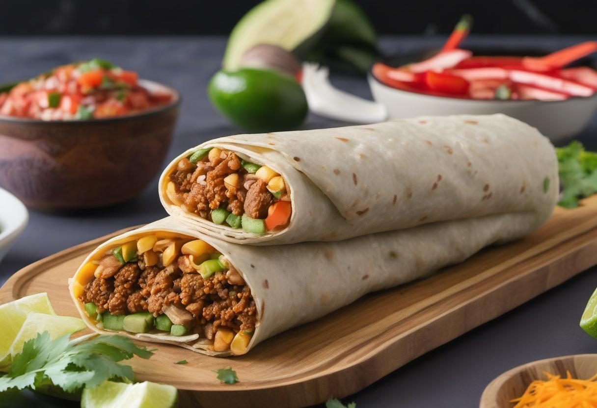Image showing the final output answering the question: How do I make a vegetarian Phorrito.