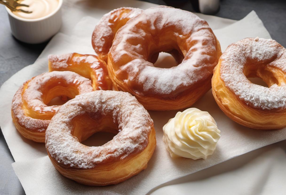 Image showing the final output answering the question: How do I make a scrumptious Cronut.