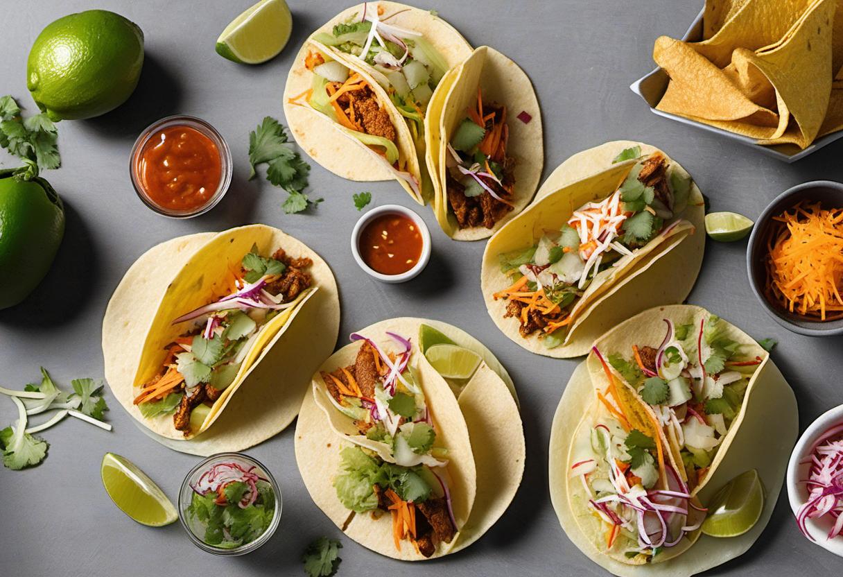 Image showing the final output answering the question: How do I make Banh Mi Tacos.