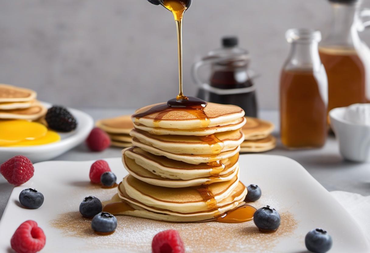 Image showing the final output answering the question: How do I make Pancake Stacks with a twist.