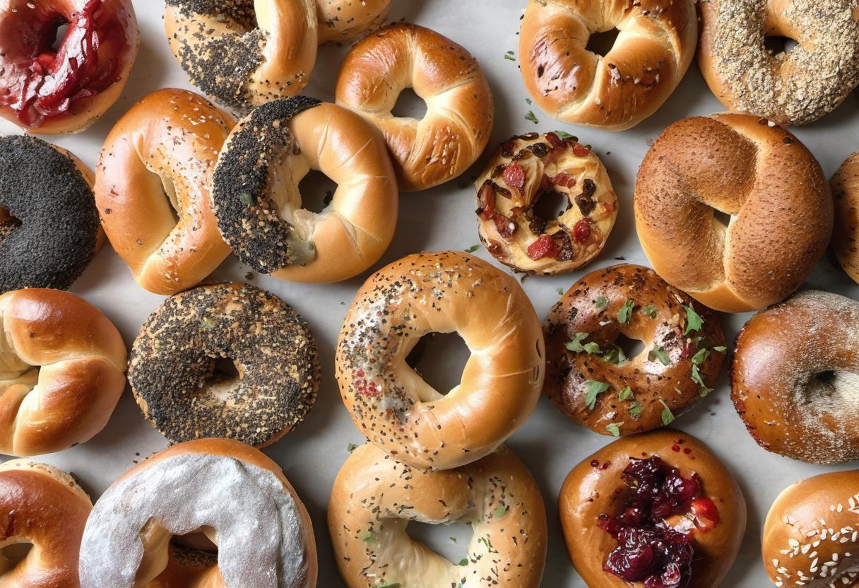 Image showing the final output answering the question: How do I make homemade bagels.