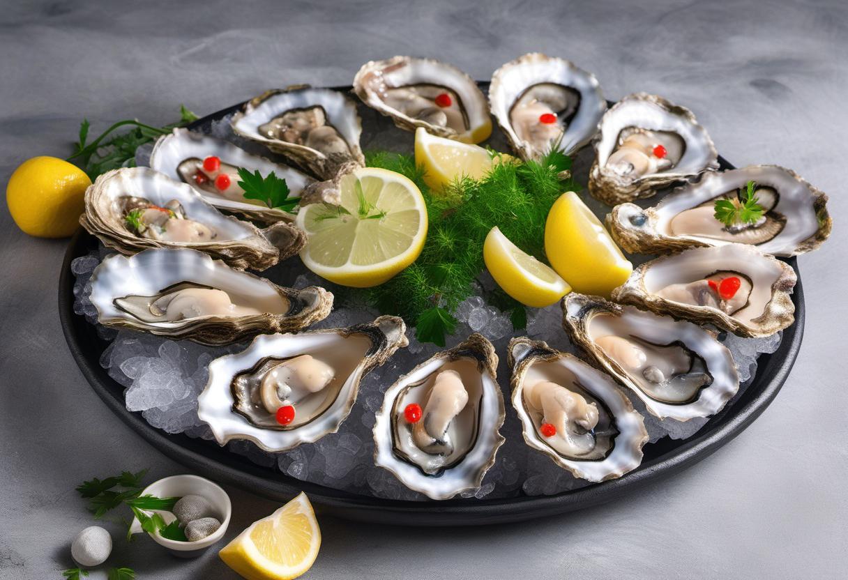 Image showing the final output answering the question: How do I make a delicious Oyster Platter at home.