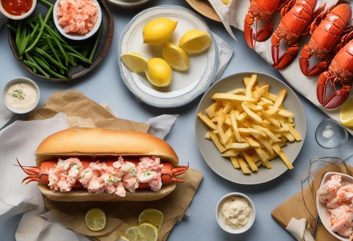 Image showing the final output answering the question: How do I prepare a Lobster Roll.