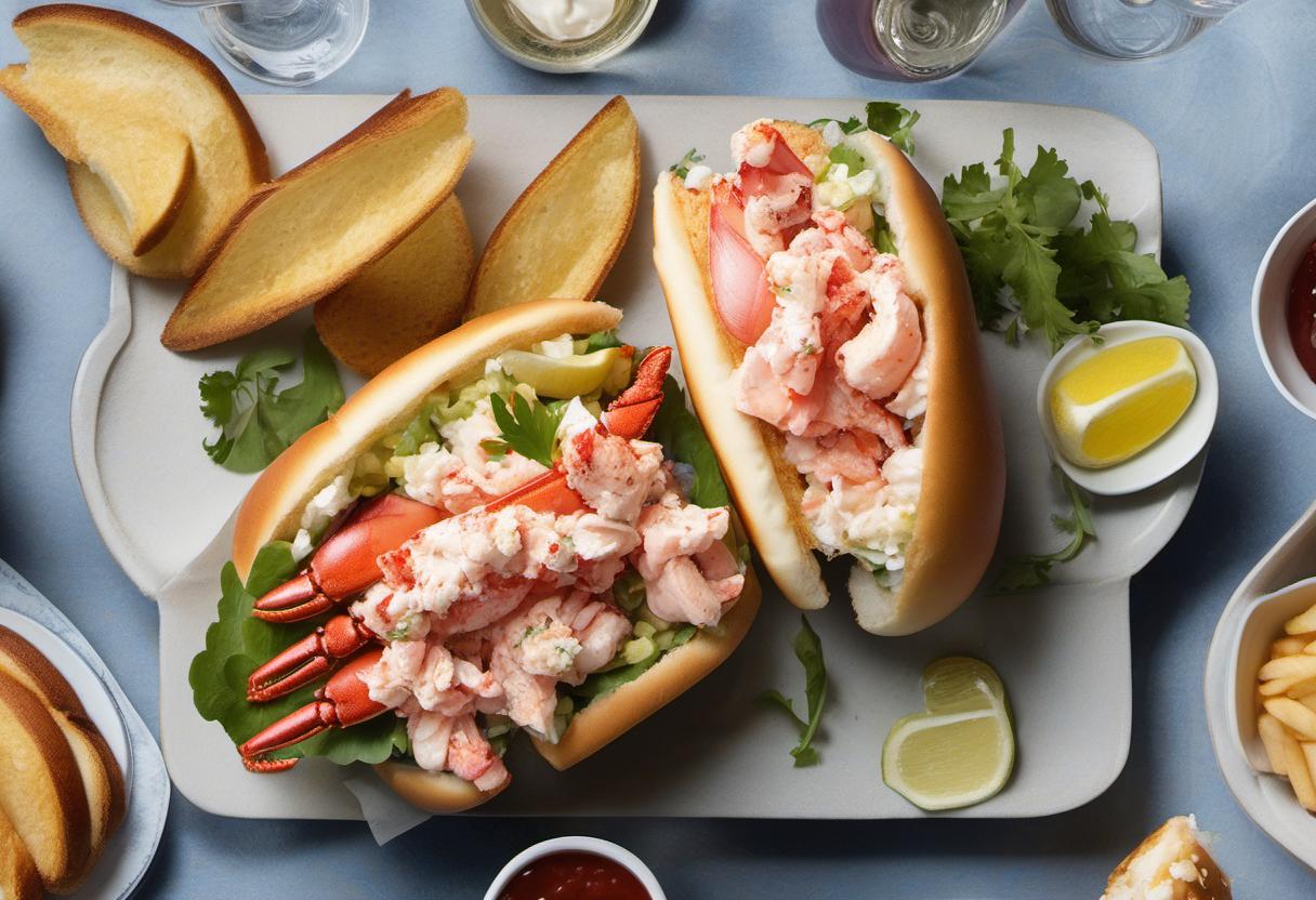 Image showing the final output answering the question: How do I serve a Lobster Roll in style.