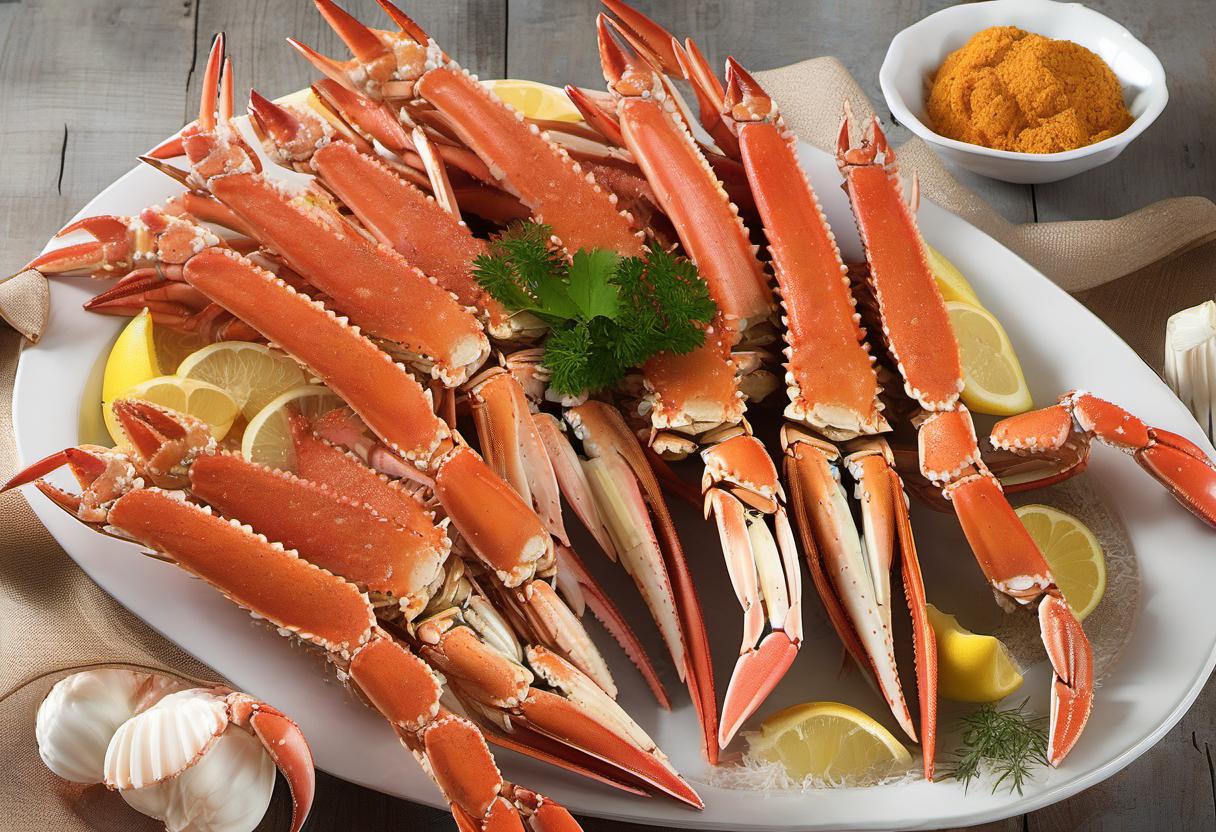 Image showing the final output answering the question: How do I spice up my crab legs with Cajun flavors.