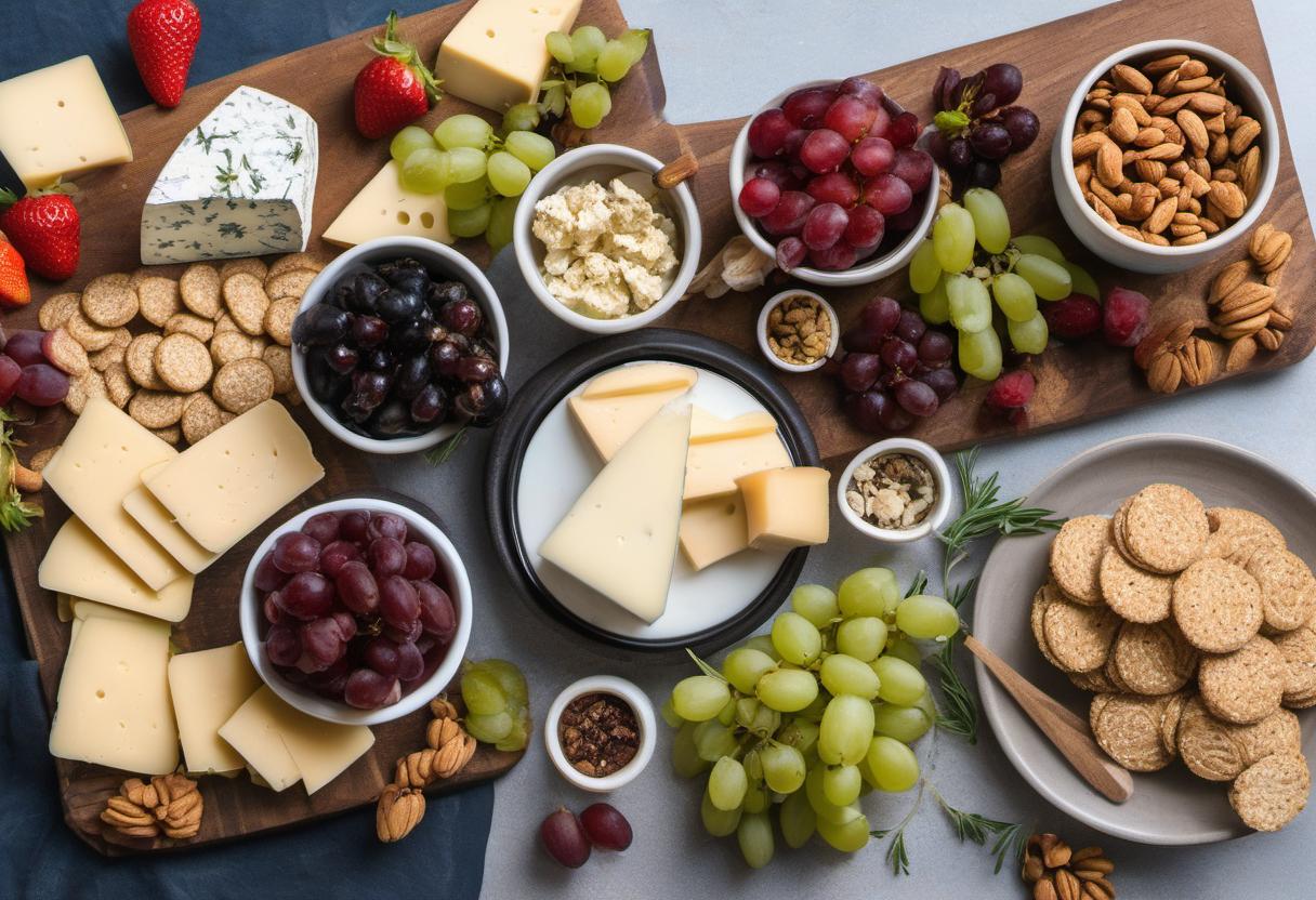 Image showing the final output answering the question: How do I create a delicious vegan cheese plate.