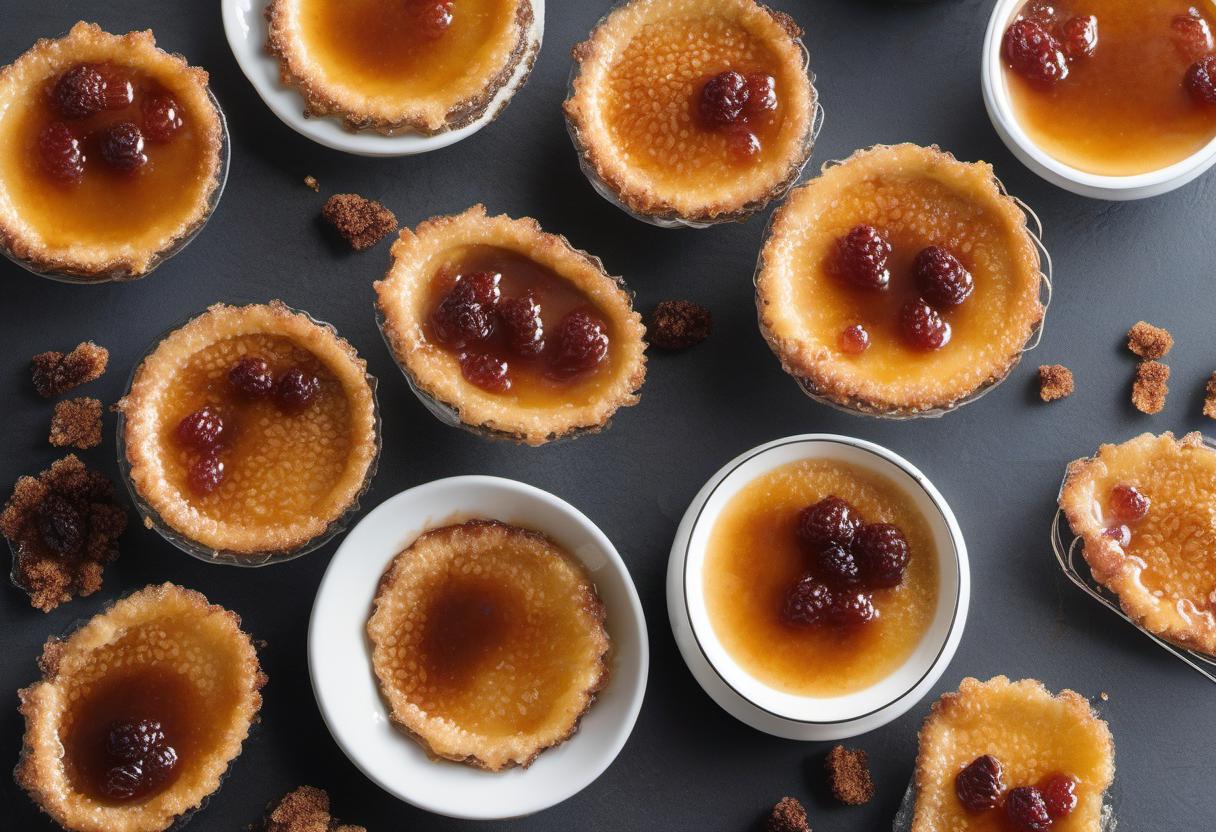 Image showing the final output answering the question: How do I add a crunchy twist to Vegan Crème Brûlée.