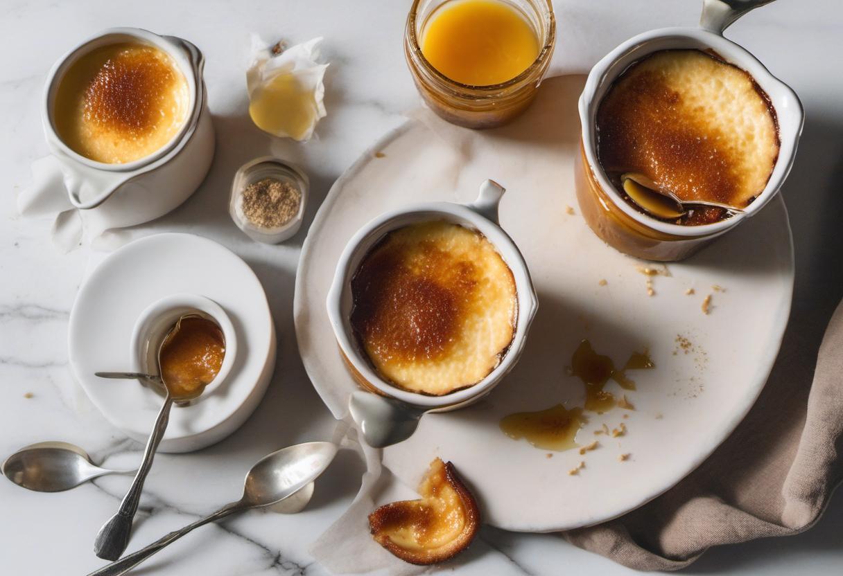 Image showing the final output answering the question: How do I make Vegan Crème Brûlée in under 30 minutes.