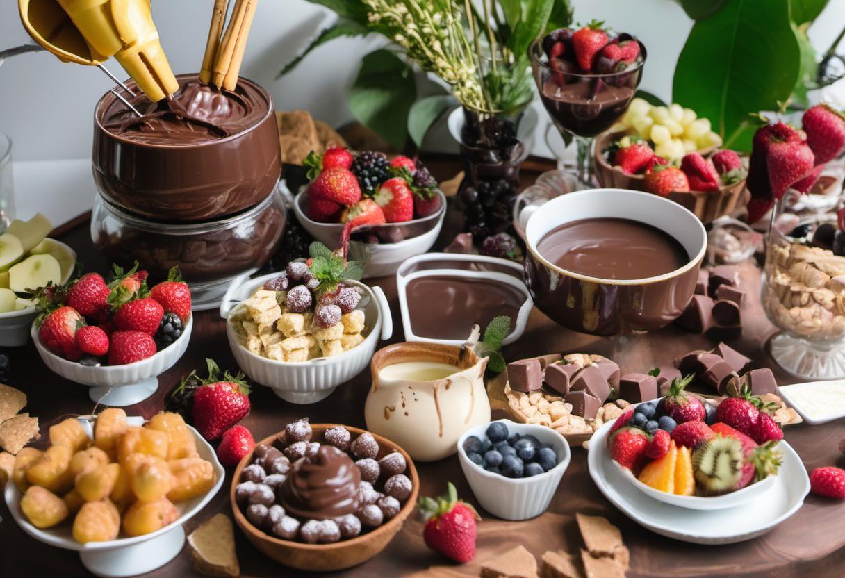 Image showing the final output answering the question: How do I host a Vegan Chocolate Fondue party.
