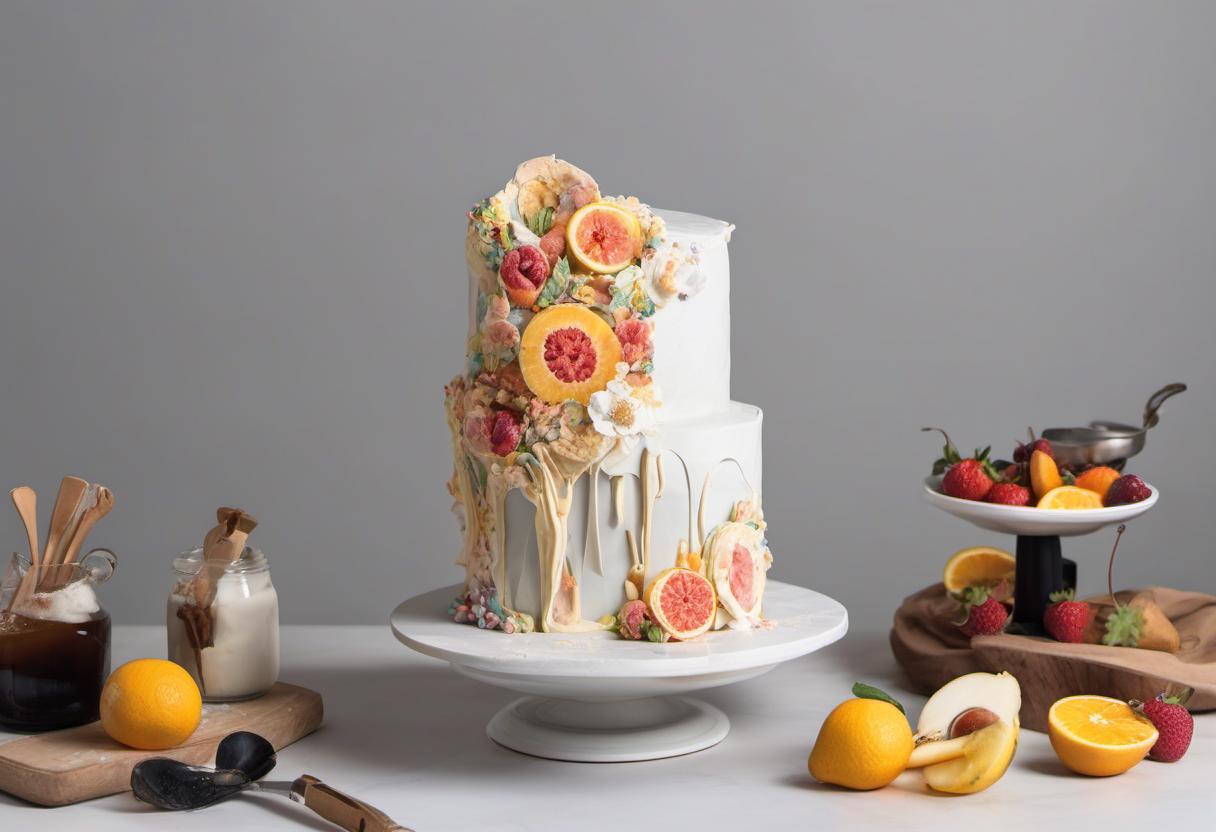 Image showing the final output answering the question: How do I sculpt a sculpted cake.