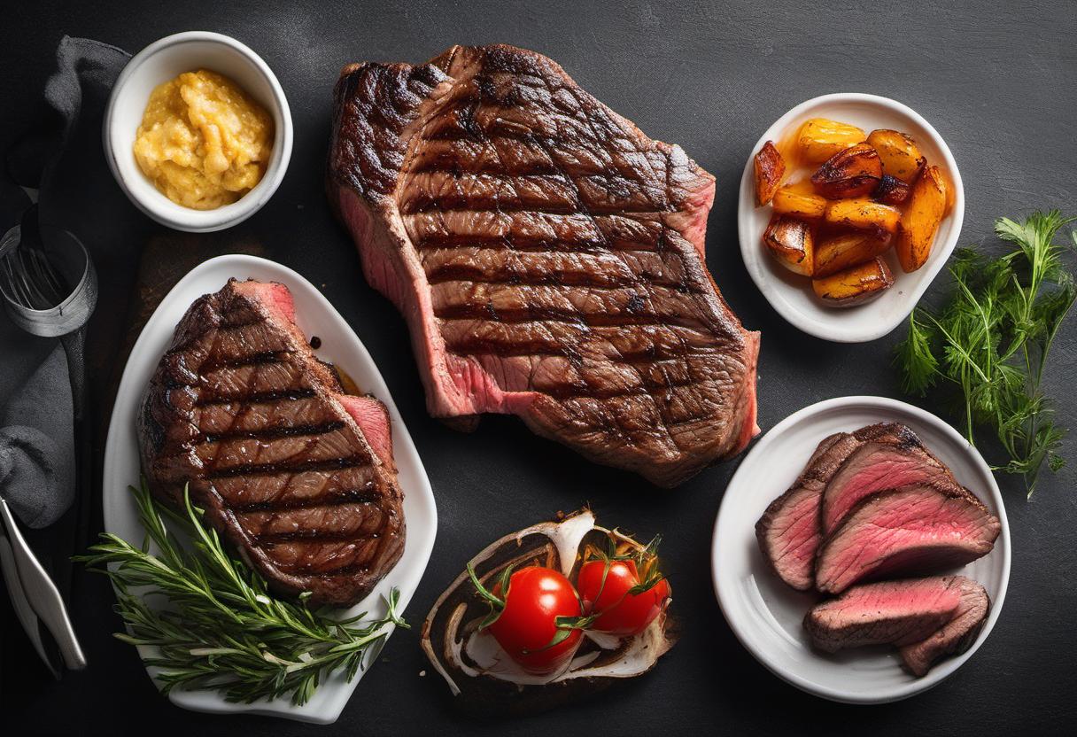 Image showing the final output answering the question: How do I grill the perfect steak.