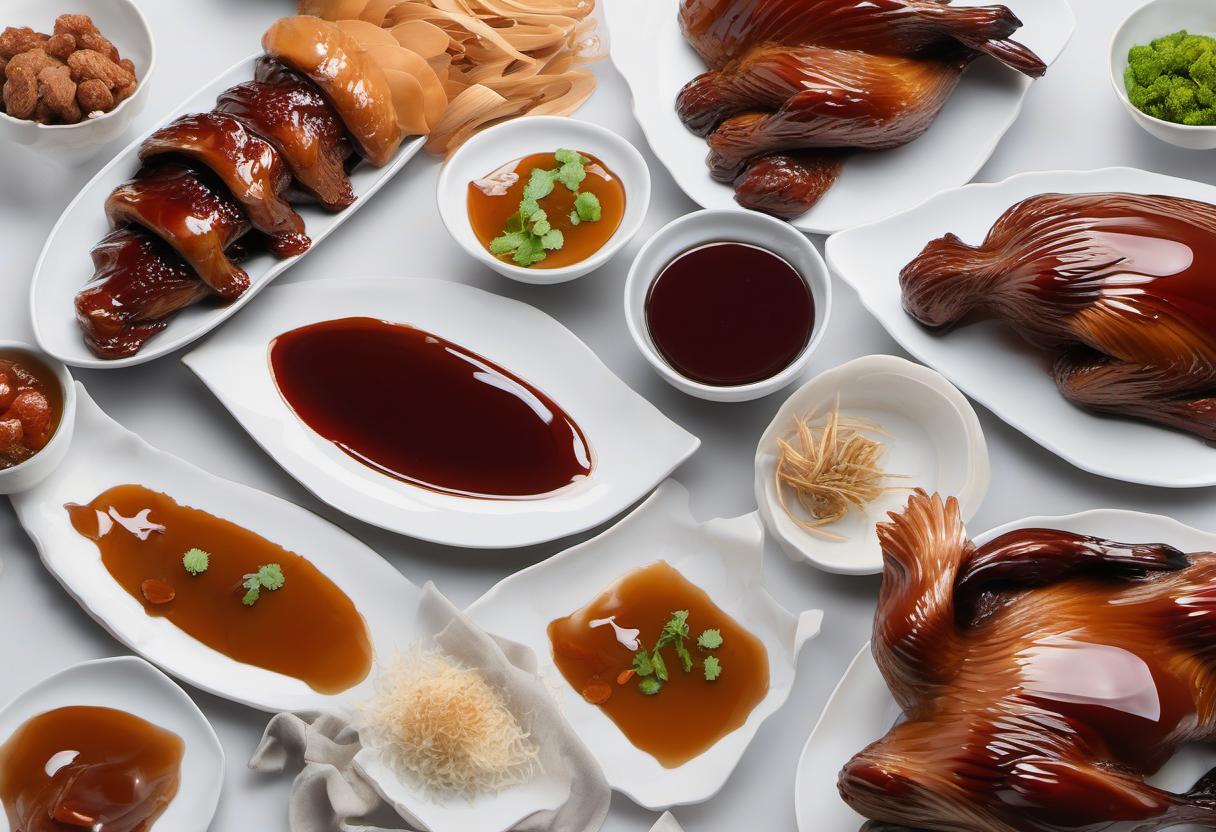 Image showing the final output answering the question: How do I create a finger-licking Peking Duck glaze.