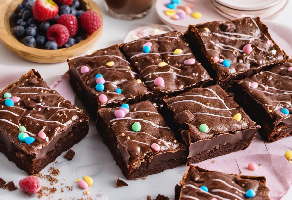 Image showing the final output answering the question: How do I bake Pop-Tart brownies.