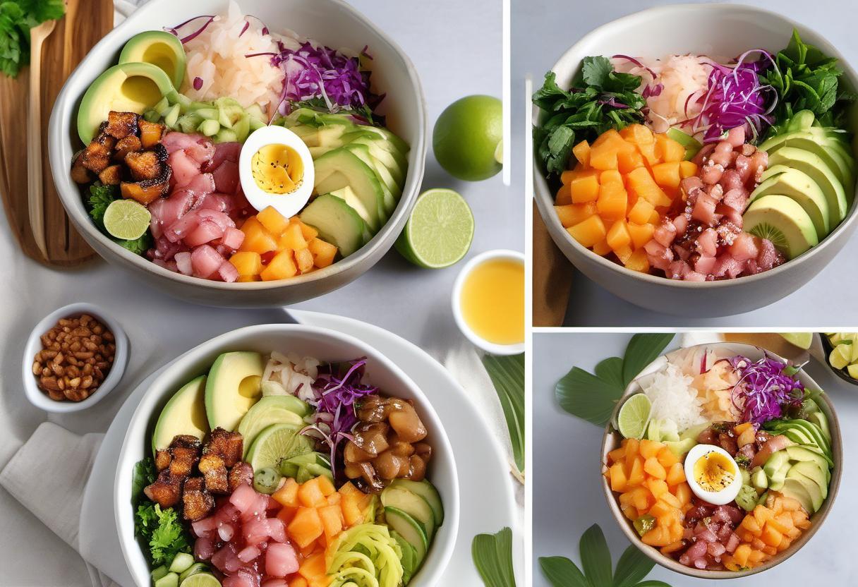 Image showing the final output answering the question: How do I make Hawaiian Poke Bowls.