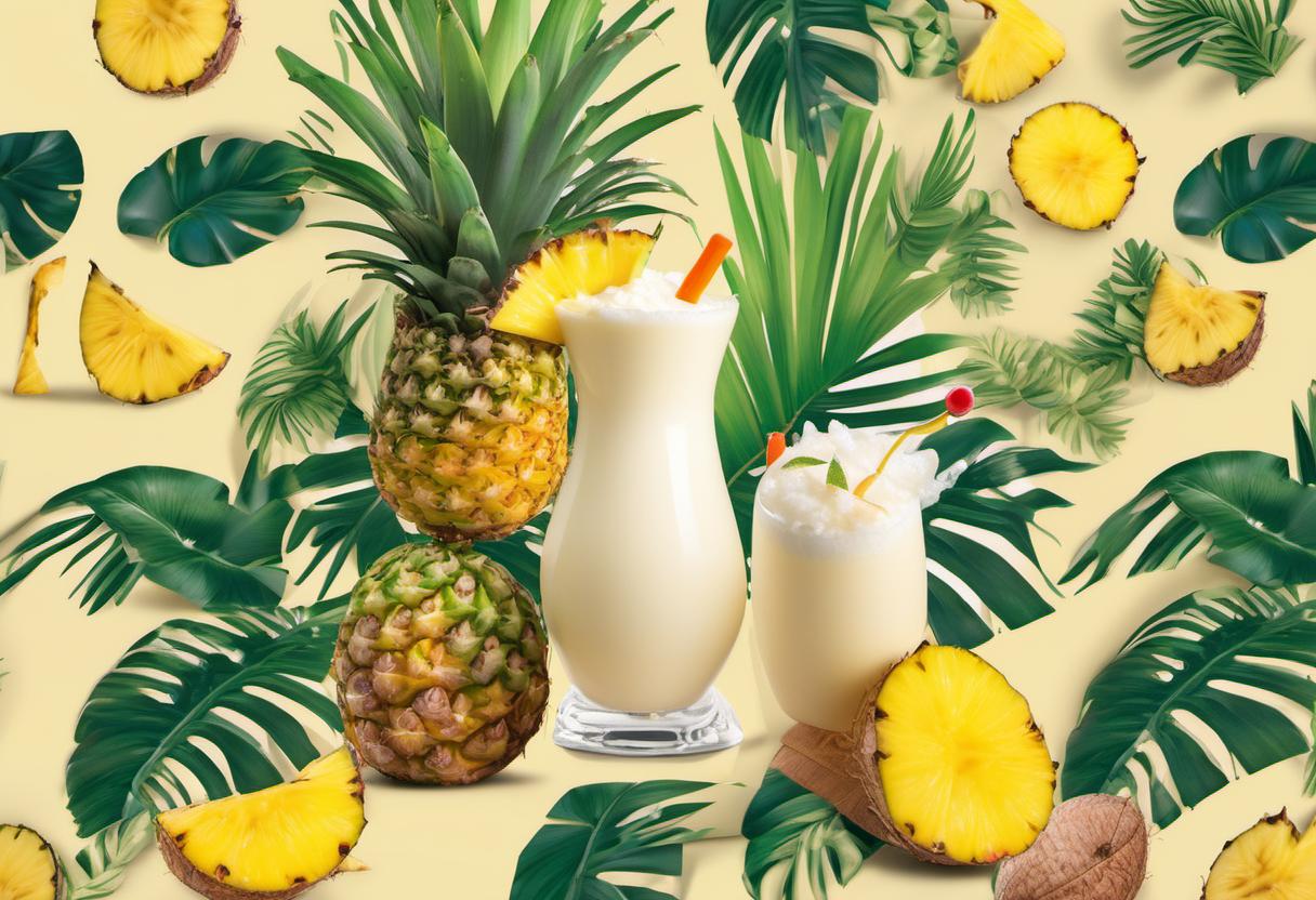 Image showing the final output answering the question: How do I mix a refreshing pina colada.