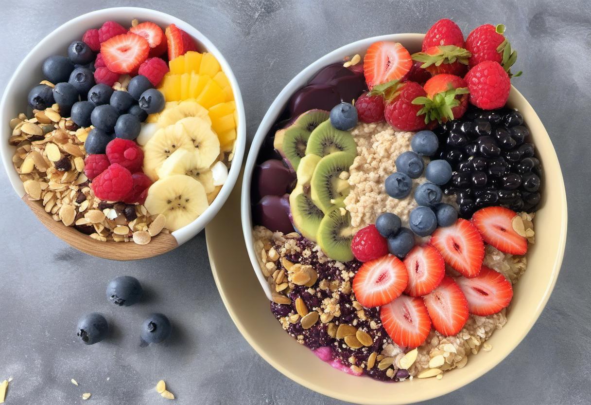 Image showing the final output answering the question: How do I customize my own Acai Bowl.