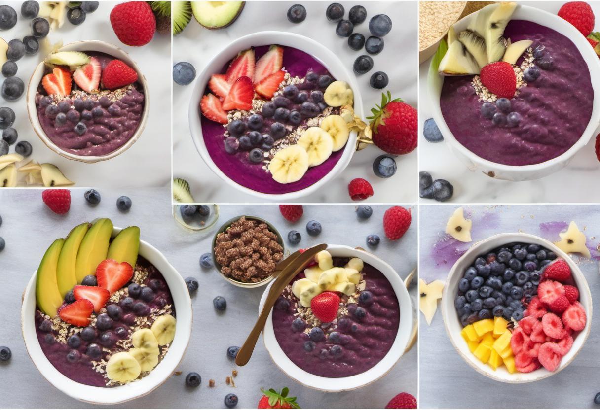 Image showing the final output answering the question: How do I make a kid-friendly Acai Bowl.