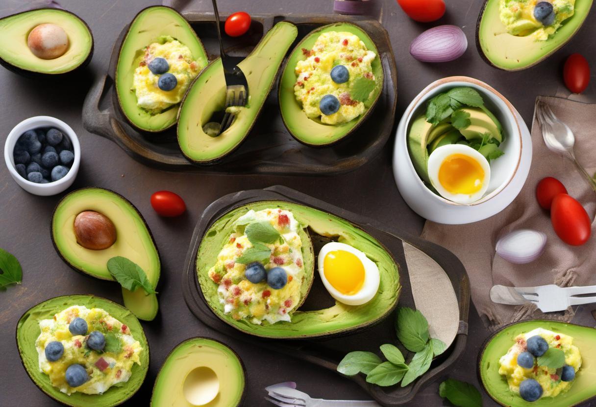 Image showing the final output answering the question: How do I make a kid-friendly Eggs in Avocado Boat.