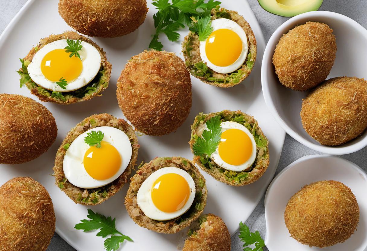 Image showing the final output answering the question: How do I create vegetarian scotch eggs.