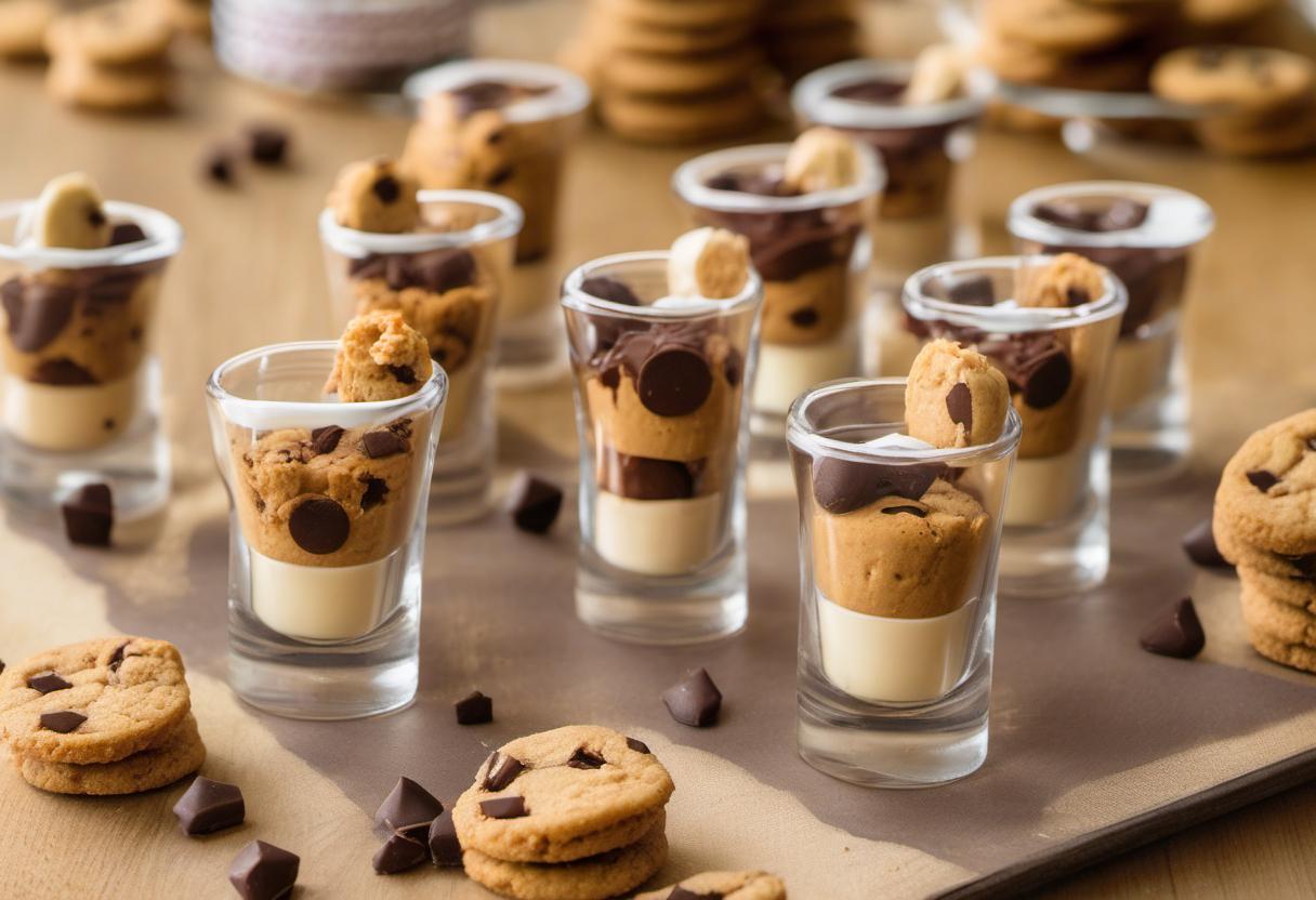 Image showing the final output answering the question: How do I make edible cookie shot glasses.