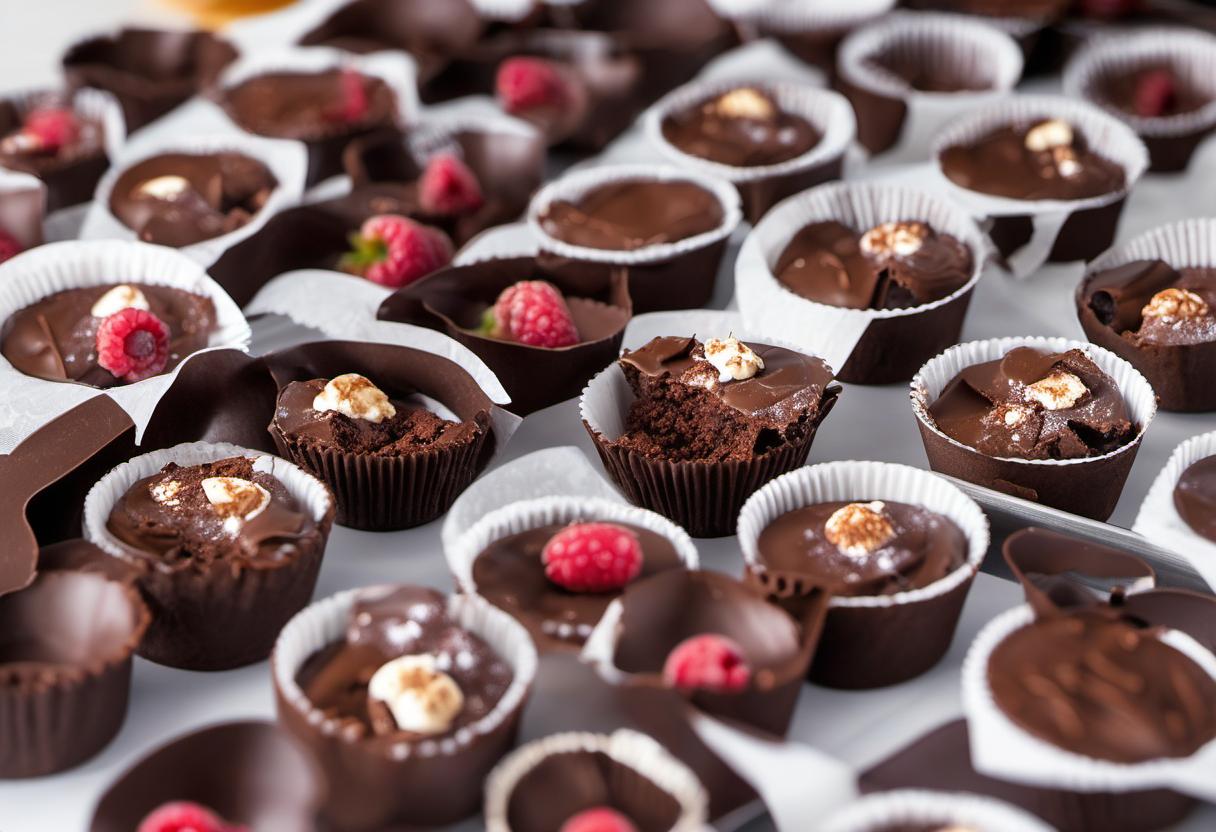 Image showing the final output answering the question: How do I bake brownie cups.