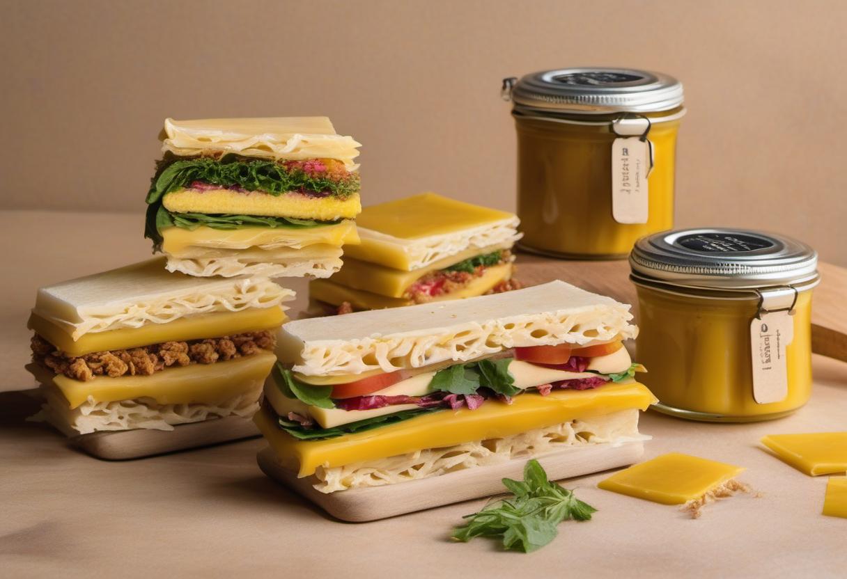 Image showing the final output answering the question: How do I customize Beeswax-wrapped Sandwiches.