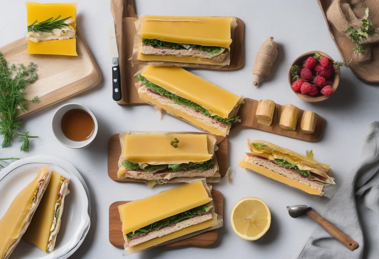 Image showing the final output answering the question: How do I store Beeswax-wrapped Sandwiches.