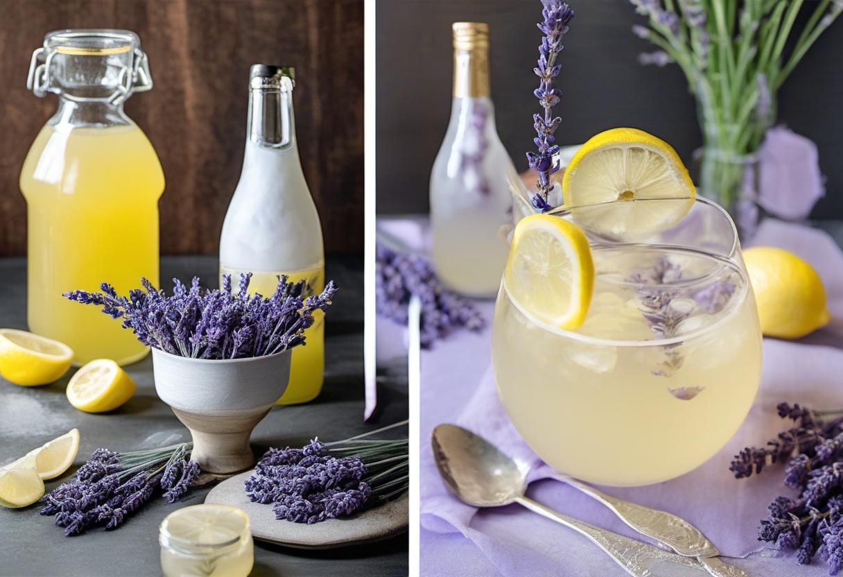 Image showing the final output answering the question: How do I jazz up my Lavender Infused Lemonade.