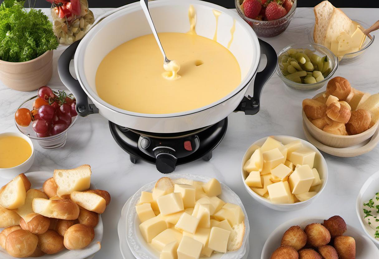 Image showing the final output answering the question: How do I create a cheese fondue.