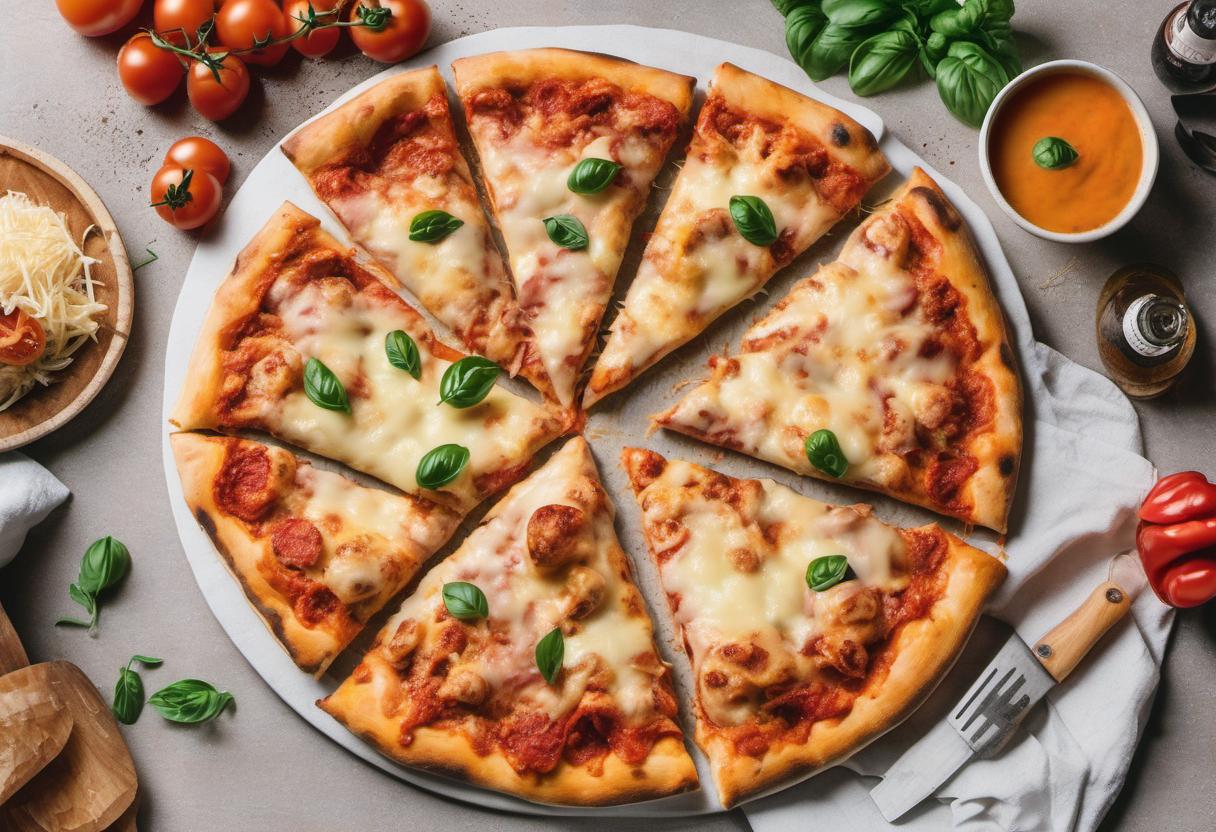 Image showing the final output answering the question: How do I make a cheesy stuffed crust pizza.