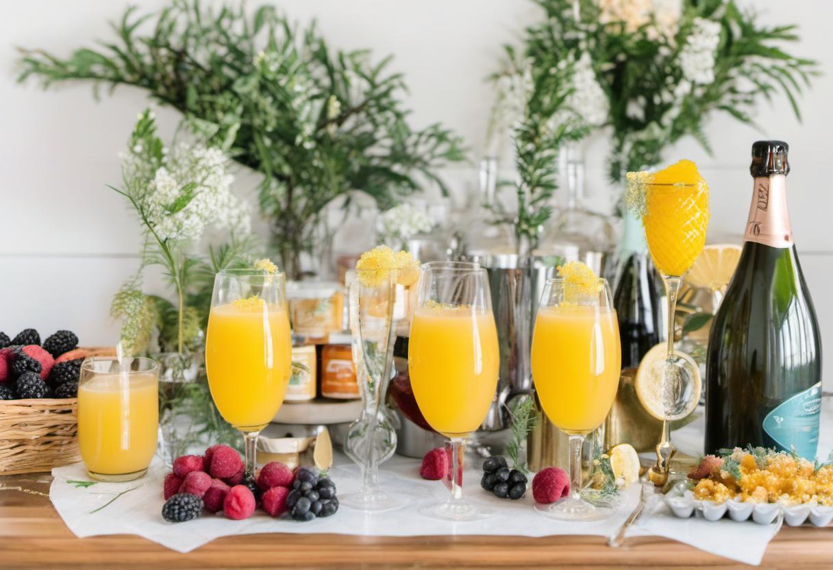 Image showing the final output answering the question: How do I create a Mimosa Bar for Brunch.